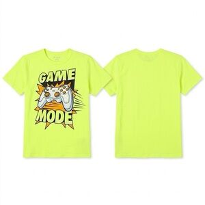 Place Neon Yellow "Game Mode" Graphic Tee